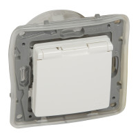 Z�suvka NILOE  1x2P+T IP44 biela  (NEW) 764548