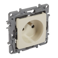 Z�suvka NILOE 1x2P+T 16A IP20 b�ov� (NEW) 764640