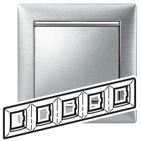 R�m�ek Va-BrHl/St 5-n�sobn� br�sen� hlin�k / strieborn� pr��ok 770335