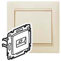 Z�suvka Va-Be PC 2xRJ45/UTP6 b�ov� 774143