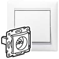 Z�suvka Va-Bi 1x2P+T biela 774396