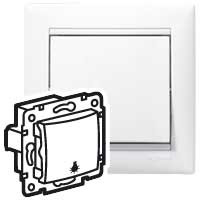 Sp�na� Va-Bi 1/0 tla�idlo biely s piktogramom svietidla 774412