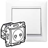 Z�suvka Va-Bi TV-RD priebie�n� �tlm 14dB biela 774434