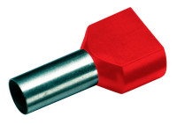 Dutinka 2x1/8 dvojit� lisovacia �erven� balenie 100ks 182406