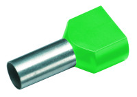Dutinka 2x6/14 dvojit� lisovacia zelen� balenie 100ks 182420