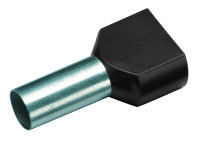 Dutinka 2x6/14 dvojit� lisovacia �ierna balenie 100ks 182450