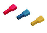 Konektor 0,5-1 mm2  konektor 6,3x0,8mm lisovac� izolovan� �erven� (100ks) 180240