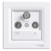 Z�suvka ASFORA  TV+R+SAT koncov� 1dB biela EPH3500121