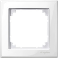 R�m�ek MTN478119 jednon�sobn� pol. biela Merten M-SMART MTN478119