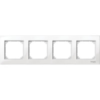 R�m�ek MERTEN M-Plan  4-n�sobn� biely POLAR WHITE MTN515419