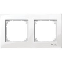 R�m�ek MERTEN M-Plan  2-n�sobn� biely POLAR WHITE MTN515219