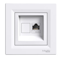 Z�suvka ASFORA 1xRJ45 cat5e UTP  biela EPH4300121
