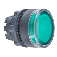 Hlavica ZB5 AW333 ovl�dacia-stl��acia-presvetlen� zelen� ZB5AW333