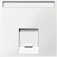 Kryt MERTEN System M  d�t.z�suvky 1xRJ45, biela POLAR WHITE MTN469819