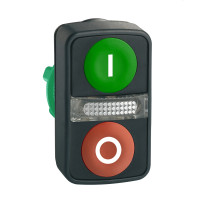 Hlavica ZB5AW7A3741 ovl�dacia dvojtla��tkov� plastov� s LED ZB5AW7A3741