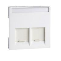 Kryt MERTEN System M  d�t.z�suvky 2xRJ45, ACTIVE biely MTN469925