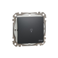 Vypna SEDNA D/E .1/0 so symbolom svetla IP44, antracit SDD214132