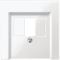 Kryt MERTEN System M  repro/USB z�suvky, biela POLAR WHITE MTN296019