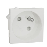 Zsuvka UNICA 1-nsobn  45? 250V/16A  bezskrtkov, Biela NU304918