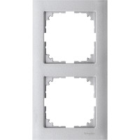 R�m�ek MERTEN M-PURE  kryc� 2-n�sobn� ALUMINIUM MTN4020-3660