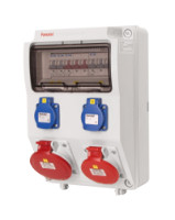 Skria v385 zsuvkov IP44 1x3253+1x1653+2x220V isten 2715135