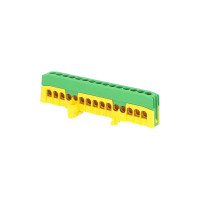 Most�k PE 15-F2  rozbo�ovac� zeleno�lt�, kryt�, 15x 16mm2, 230V 1202033