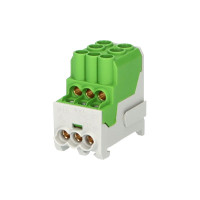 Svorka UVB 100A PE / 080010-2-4  rozbo�ovacia, kryt�, zelen�, 2x25/6x10mm2, 100A 690V 1310256