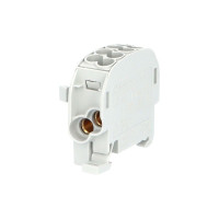 Svorka HLAK25/1 C L rozbo�ovacia, kryt�, �ed�, 1-p�l, 2x25/2x16mm2, 100A, 690V 1310100