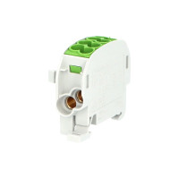 Svorka HLAK25/1 C PE rozbo�ovacia, kryt�, zelen�, 1-p�l, 2x25/2x16mm2, 100A, 690V 1310106