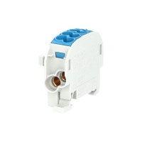Svorka HLAK25/1 C N rozbo�ovacia, kryt�, modr�, 1-p�l, 2x25/2x16mm2, 100A, 690V 1310103