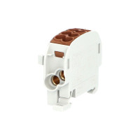 Svorka HLAK25/1 C LB rozbo�ovacia, kryt�, hned�, 1-p�l, 2x25/2x16mm2, 100A, 690V 1310109