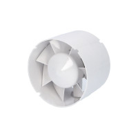 Ventil�tor 125VKO1L, ? 125mm, plastov�, do potrubia, guli�kov� lo�isk� 1902025