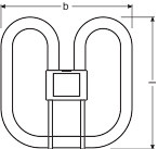 iarivka OSRAM 38W GR10q 4pin 827 2600lm 230V CFL SQUARE sporn kompaktn neutrln biela 4050300817002