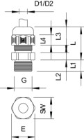 V�vodka V-TEC/L PG7 dlhoz�vitov�, svetlosiv�, 2024284 OBO