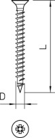 Vrut 4759 3,5x25 mm SPRINT, 3192113 OBO