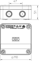 �katu�a B 9/T/5 110x110x50 odbo�n� so svorkovnicou VBX/KL60, 2001802 OBO