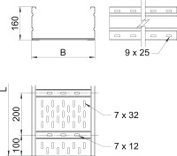 ��ab WKSG 165 160x500x6000 , pozinkovan� p�sovo 6098513 OBO