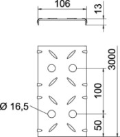 Kryt DBKR 100 FS s ryhovan�m plechom pre poch�dzne ��aby 6049119 OBO