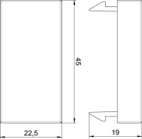 Z�slepka BD45 1/2 RAPID 46 biela 6117414