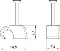 Pr�chytka 2025 4-7 mm, L18 HAFT-CLIP, 2228610 OBO