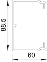 Kan�l WDK 60090 60x90x2000 parapetn�, 6191207 OBO