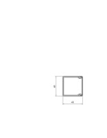 Kan�l WDK 40040 40x40x2000 n�stenn�, stropn�, 6025447 OBO