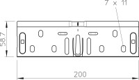 Spojka RV 610 60x100 pozd�na, pozinkovan� p�sovo 6068154 OBO