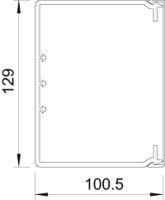 Kan�l WDK 100130 100x130x2000 n�stenn�, stropn�, 6026273 OBO