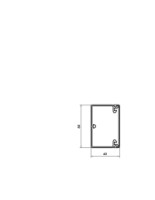 Kan�l WDK 40060 40x60x2000 n�stenn�, stropn�, 6020887 OBO