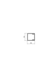 Kan�l WDK 20020 20x20x2000 parapetn�, 6191037 OBO
