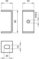 Strme� DB 80x40 , pozinkovan� ponorom 6356109 OBO