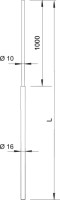 Ty� 101 VL3000  3m zachyt�vacia z��en�, fi.10/16mm, hlin�k 5401989