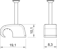 Pr�chytka 2026 7-12 mm, L35 HAFT-CLIP, 2228440 OBO