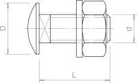Skrutka FRS 10x25 M10x25 , pozinkovan� �iarovo 6407528 OBO